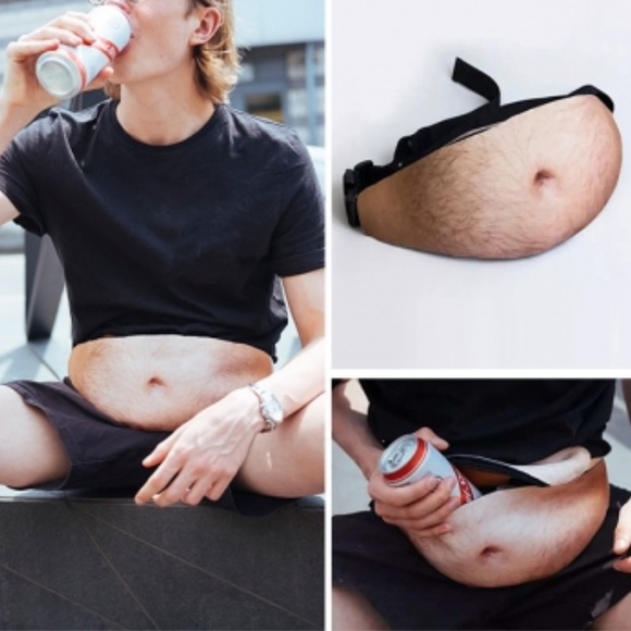 Other - Beer Belly Fanny Pack Dad Bod Belly Button Waist Bag